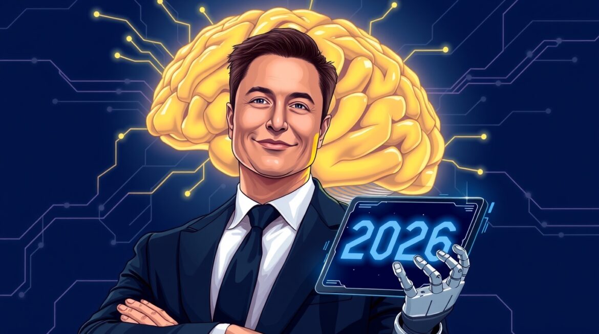 Elon Musk Predicts AI Will Surpass Human Intelligence by 2026 A Bold Forecast for the Future of Technology Elon Musk AI prediction 2026